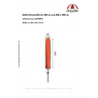 Basic - czasza parasola ochronny na parasole centralne do 400 cm i 300 x 300 cm