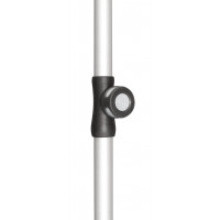 Słupek dolny do parasoli Active 22/25 mm srebrny
