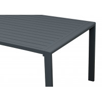 MORISS - aluminiowy stół ogrodowy 130 x 72 x 55 cm
