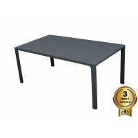 MORISS - aluminiowy stół ogrodowy 130 x 72 x 55 cm