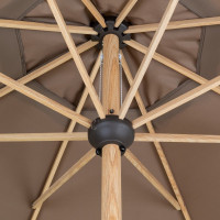 ALU WOOD 3,5 m - parasol z rączką z ochroną UV ULTRA