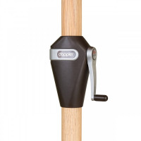 ALU WOOD 3,5 m - parasol z rączką z ochroną UV ULTRA