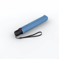 KNIRPS U.200 CZARNY Z RÓŻĄ - elegancki damski parasol w pełni automatyczny
