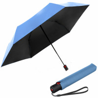 KNIRPS U.200 CZARNY Z RÓŻĄ - elegancki damski parasol w pełni automatyczny