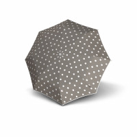 KNIRPS T.760 DOT ART TAUPE - elegancki goły parasol strzelecki