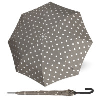 KNIRPS T.760 DOT ART TAUPE - elegancki goły parasol strzelecki