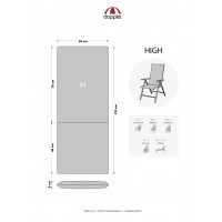 Poduszka na wysokie krzesełko i fotel MOTION XL 1119