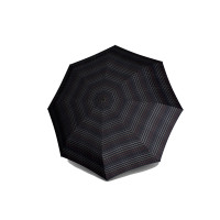 KNIRPS S.570 LARGE CHECK BLACK - męski parasol strzelecki