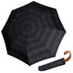 KNIRPS S.570 LARGE CHECK BLACK - męski parasol strzelecki