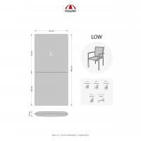 MOTION XL 8603 niska - poduszka na krzesło i fotel