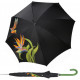 Elegance Boheme Tropicale - luksusowy parasol damski z nadrukiem kolibra