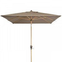 ALU WOOD 210 x 140 cm - parasol z automatycznym odchylaniem i ochroną UV ULTRA