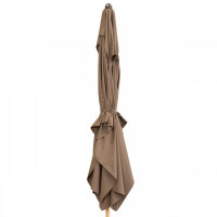 ALU WOOD 210 x 140 cm - parasol z automatycznym odchylaniem i ochroną UV ULTRA