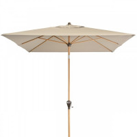 ALU WOOD 210 x 140 cm - parasol z automatycznym odchylaniem i ochroną UV ULTRA