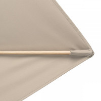 ALU WOOD 210 x 140 cm - parasol z automatycznym odchylaniem i ochroną UV ULTRA