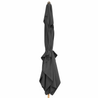ALU WOOD 210 x 140 cm - parasol z automatycznym odchylaniem i ochroną UV ULTRA