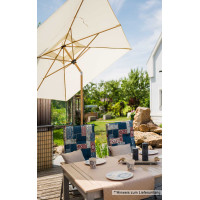 ALU WOOD 210 x 140 cm - parasol z automatycznym odchylaniem i ochroną UV ULTRA