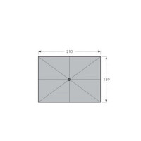 ALU WOOD 210 x 140 cm - parasol z automatycznym odchylaniem i ochroną UV ULTRA