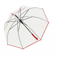 Hit Long Automatik Transparent - wysuwany, goły parasol damski