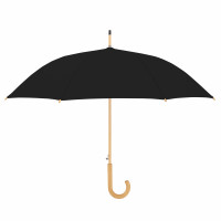 NATURE LONG Prosty czarny-ECO parasol