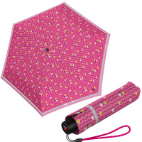 Knirps Rookie Triple Pink Odblaskowy, lekki składany parasol