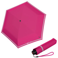 Knirps Rookie Flamingo Składany parasol z odblaskowym światłem