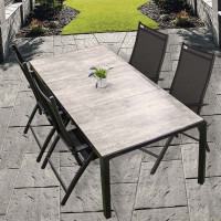 BERGAMO EXPERT - komplet wypoczynkowy aluminiowy 4+1