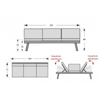 HAPPY - wielofunkcyjna sofa ogrodowa