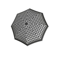 Fibre Havanna Black&White - damski parasol składany mechanicznie