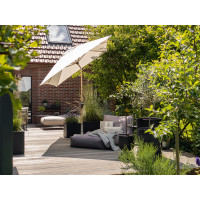 ALU WOOD 210 x 140 cm - parasol z automatycznym odchylaniem i ochroną UV ULTRA