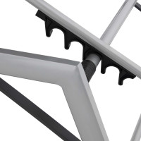 EXPERT - ogrodowy aluminiowy leżak na kółkach