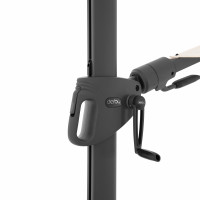 DERBY DX 335 cm – parasol ogrodowy z nogą boczną