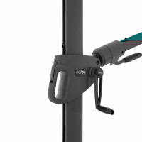 DERBY DX 335 cm – parasol ogrodowy z nogą boczną
