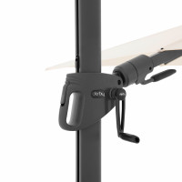 DERBY DX 210 x 210 cm - parasol ogrodowy z nogą boczną