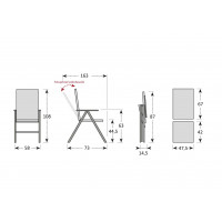 EXPERT ACTIVE szary - zestaw wypoczynkowy 4+1 z aluminium