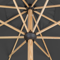 ALU WOOD 3,5 m - parasol z rączką z ochroną UV ULTRA