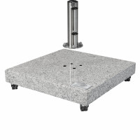 Mobilny stojak na parasole 140 kg - granitowy na kółkach