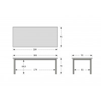 BERGAMO ACTIVE szary - komplet wypoczynkowy aluminiowy 4+1