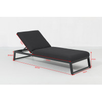 PARIS LIKA-TEX® antracyt - luksusowa 3-osobowa sofa ogrodowa