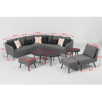 CORDOBA LIKA-TEX® - luksusowy zestaw ogrodowy