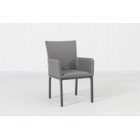 PRATO PARIS SOLID GREY - luksusowy zestaw ogrodowy 8+1