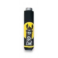 Mini Light Kids Black Lama - składana parasolka dla dzieci