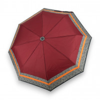 Mini Light Classic berry stripe - damski parasol składany