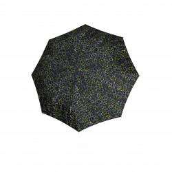 Knirps A 200 Medium Duomatic cubes black- elegancki parasol w pełni automatyczny
