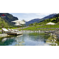Gastro Magic Junior Alu Wood 2 x 2 m - parasol z falbanką