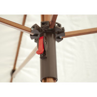 Gastro Magic Junior Alu Wood 2 x 2 m - parasol z falbanką