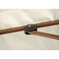 Gastro Magic Junior Alu Wood 2 x 2 m - parasol z falbanką