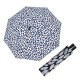 Fibre Mini Leaves niebieski - składany parasol damski
