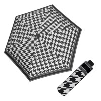 Fibre Havanna Black&White - damski parasol składany mechanicznie