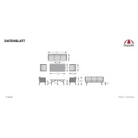 Zestaw Manhattan - aluminiowy zestaw ogrodowy